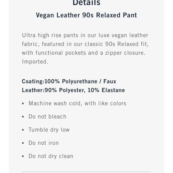 Abercrombie & Fitch vegan 90’s relaxed fit jeans 0/25 - Picture 6 of 9